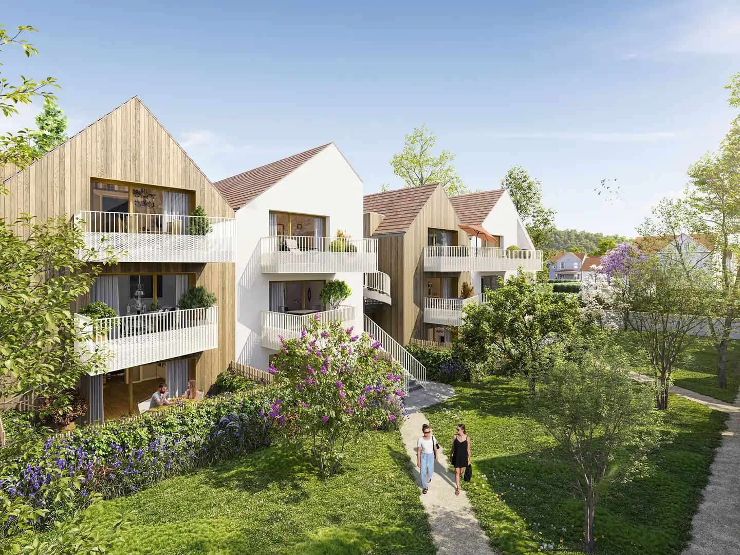 3D rendering — Overall view — Espaces Nature, Magny-le-Hongre