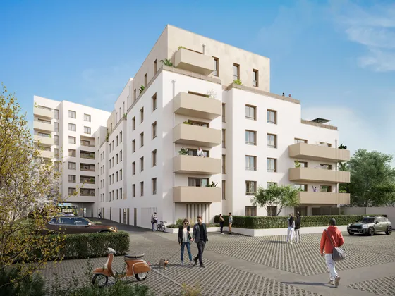 Perspective 3D — Façade sur rue — Villa Lena, Pierrefitte-sur-Seine