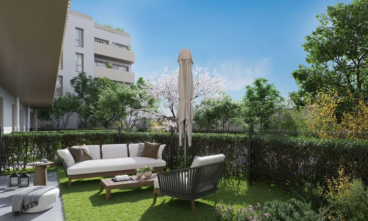 رسم توضيحي ثلاثي الأبعاد — حديقة — Villa Lena, Pierrefitte-sur-Seine